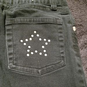 Circo Black Rhinestone pocket design jeans